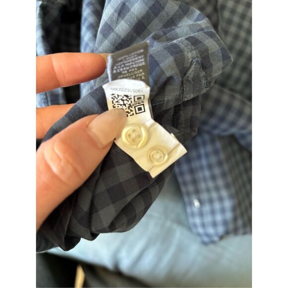 Bonobos Men's Blue Plaid Cotton Collared Long-Sleeves Button-Down Shirt Size XL - Picture 6 of 7